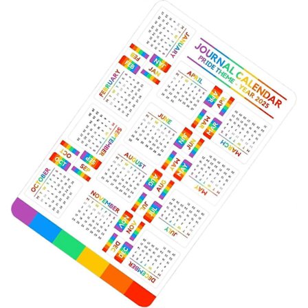 Anteckningsbok Kalender Etiketter Klistermärken, Månads Etiketter Anteckningsbok Dekaler | Handskrivna (FMY)