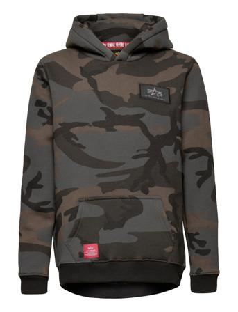 Back Print Hoody Camo Kids/Teens Patterned Alpha Industries