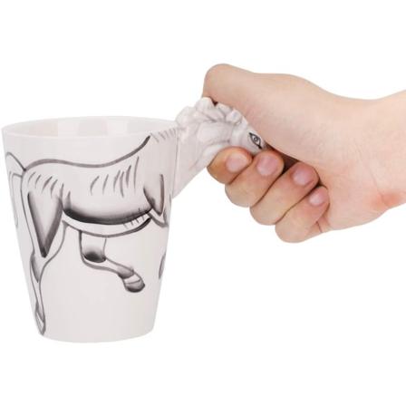 Suuri kahvikuppi 3D söpö aamukahvi vesimuki luova keraaminen toimistomuki eläimellä