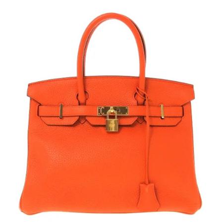 Hermès Vintage Pre-owned Leather handbags Orange, Dame Vintage Tasker, Størrelse: ONE Size