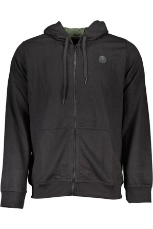 Gian Marco Venturi Felpa Con Zip Uomo Nero