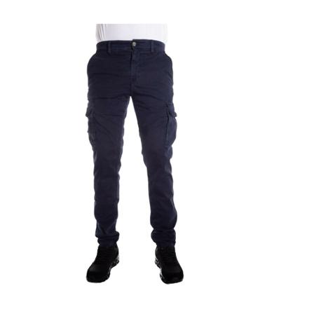 Woolrich, Blue Trousers Blauw, Heren, Maat:W34,elastaan