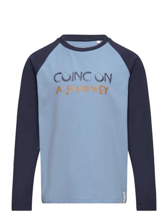 T-Shirt Ls Tops T-shirts Long-sleeved T-shirts Blue En Fant