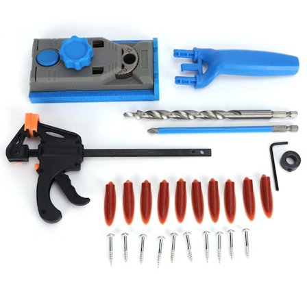 Lommehuls Jig Kit Borelokalisatorsæt til træbearbejdningsværktøj