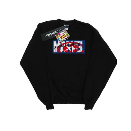 Marvel Comics Boys Sentinel Of Liberty Logo Sweatshirt 3-4 År Black 3-4 Years