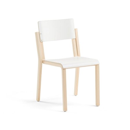 Chair DANTE, H 460 mm, white laminate