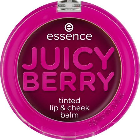 essence JUICY BERRY balsamo colorato labbra & guance 3g - Fard crema