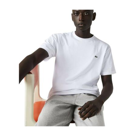 Lacoste, T-Shirts Biały, Mężczyzna, Rozmiar: L