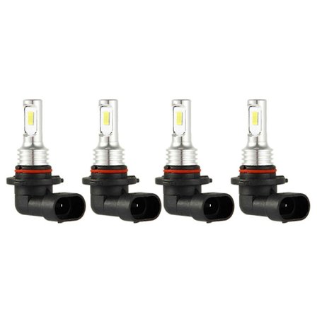4X 9005 HB3 LED-frontlyspærer Kit Fjernlys 35W 4000LM 6000K Hvit Høy Effekt