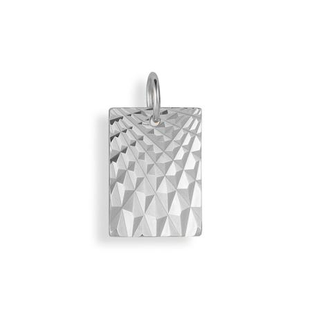 Jane Kønig, Reflection Square pendant, sterling silver Grijs, Dames, Maat:ONE Size