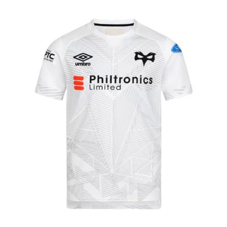 Osprey Womens/ladies Away Jersey 12 Uk Vit/svart/grå