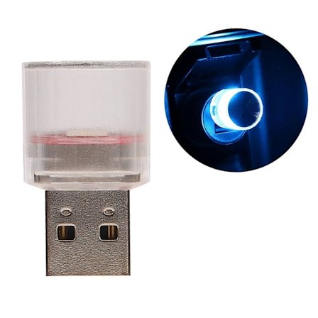 Mini USB LED-lys for bilinteriør - Neon-atmosfære, stemningslys, pæretilbehør