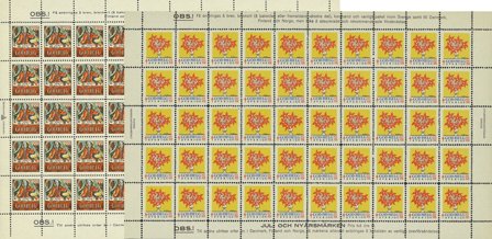 Sverige 1930-1949 - Lagermappe med juleark - Postfrisk