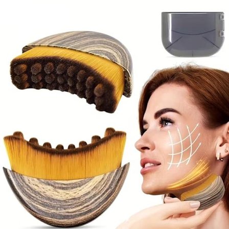 Lymfatisk Drænage Ansigtsbørste 2-pak – Ergonomisk Massagebørste til Ansigt | Stimulerer Lymfesystem & Blodcirkulation