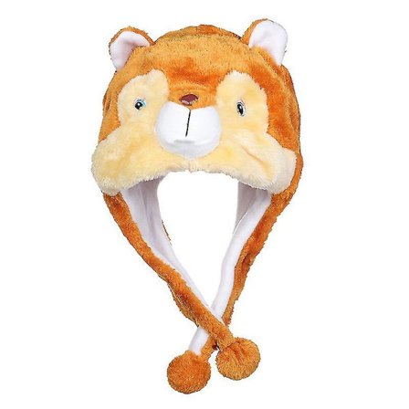 20# Orava Eläin Hattu Piirretty Pehmo Talvi Lämmin Hattu Söpö Pusero Hattu