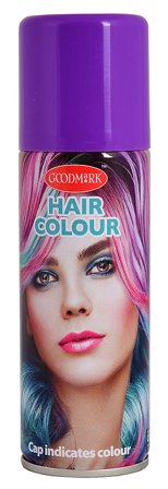 Kulørt Hårspray Party succes hair colour 125 ml. Lilla, Hår, Hårfarve, Washouts