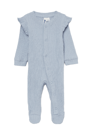 RIKIKI Ribbad pyjamas med tryckknappar JESSIE Sovplagg Blå 50