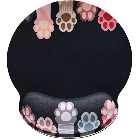 Ergonomisk musematte med kattepote og minneskumunderlag, sklisikker R