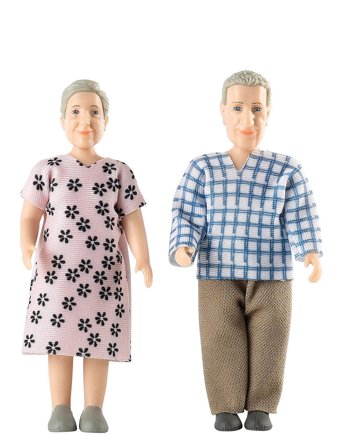 Lundby | Dockset Äldre Par Charlie | 2X4X11CM