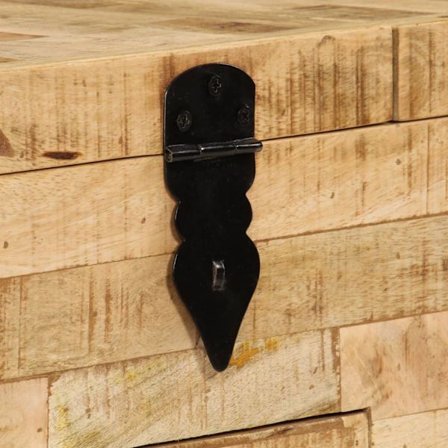 vidaXL Soffbord massivt mangoträ 80x40x35 cm