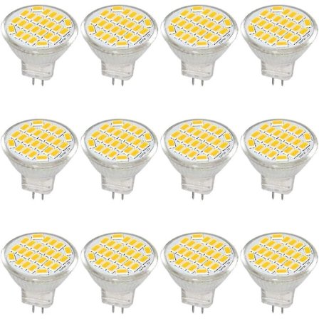 MR11 GU4 LED-lampa DC/AC 10-30V 3W, 12V, 24V, motsvarande 30W halogenlampa - Varmvit 3000K