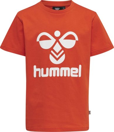 Hummel Kids' hmlTRES T-Shirt Short Sleeve Children short-sleeved sweaters Orange 152