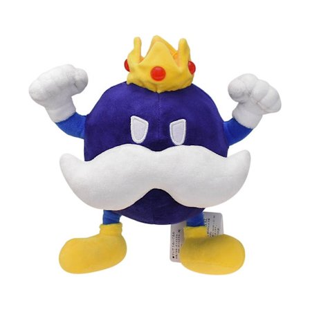 8" Super Plush King Bob Omb Leksaker Mjuk Plyschdocka Plyschleksaker för Barn Pojkar Flickor Gåvor Samling