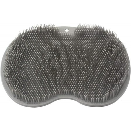 Halkfri Dusch Fot Skrubber Massager (grå)