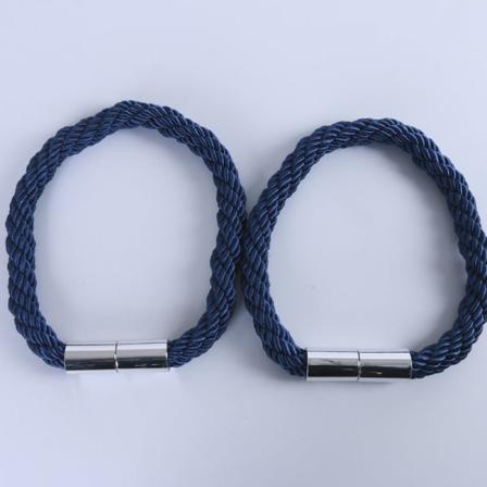 8-värinen yksinkertainen verhokierretty magneettinen napsautettava verhosidosköysi Dark Blue