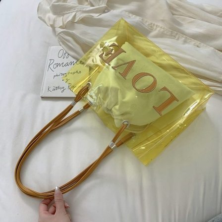 Axelväska Messenger Bag GUL