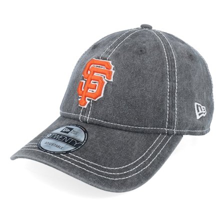New Era - MLB - Black - unconstructed - Cap - San Francisco Giants Washed Contrast 9TWENTY Black/Orange Dad Cap - Hatstore