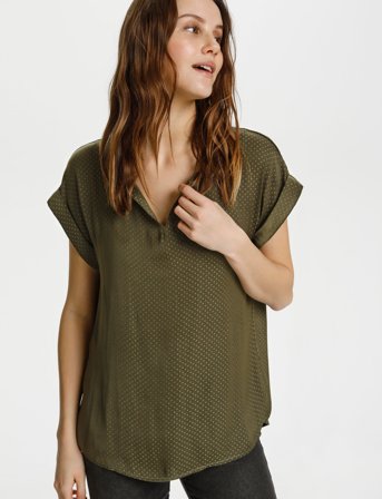 Saint Tropez P1326, Brianasz Ss Top - Green - XS