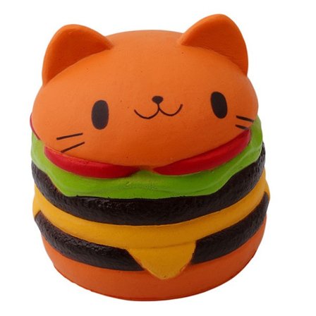 Squishies Jumbo Langsomt Stigende Kawaii Squishie Kat Hamburger Brød Legetøj
