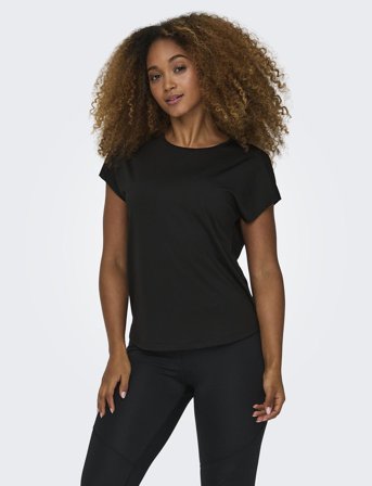 Only Play Onpaub-Mila Life On Ss Bat Loose Tee - Black - S