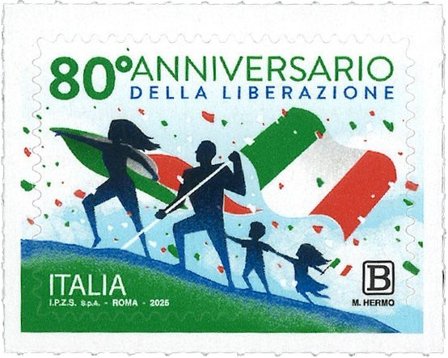 Italien - 80-årsdagen for befrielsen - Postfrisk frimærke