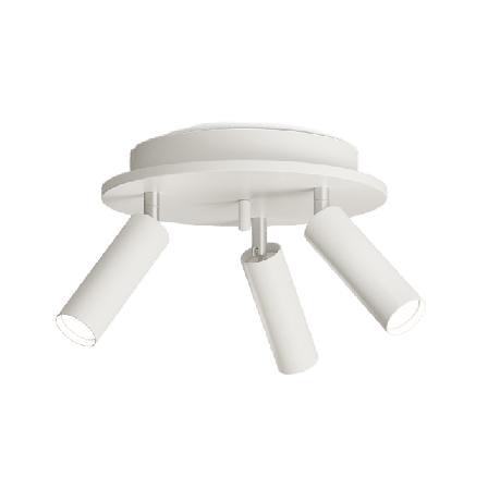 Herstal Spotlight Pipeline Rund 3 Lampor Unisex Vit