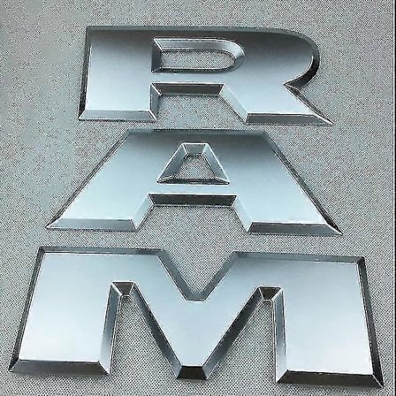 Passer til Dodge Ram Bagagerum Bil Logo Pickup Klistermærker Ram 1500 2500 3500 Bagagerum Stor Størrelse Bil Klistermærke
