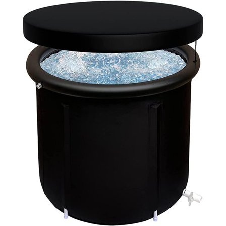 Kompakt og bærbart kaldt boblebad 75x75cm med høy tetthet materiale