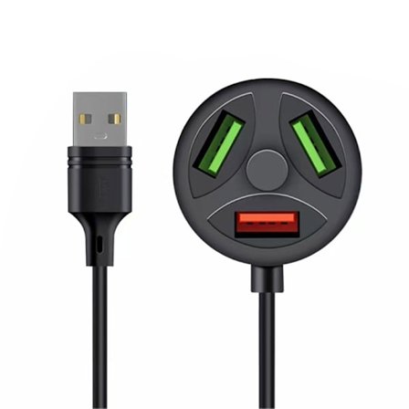 Alsidig USB-hub med 3 opladningsporte Multi USB Port Expander Perfekt til USB-adaptere Opladning af flere telefoner