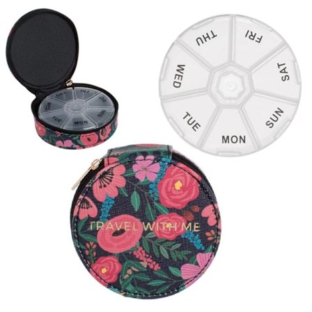 Travel With Me PILLERASK m Fodral för 1 veckas doserings