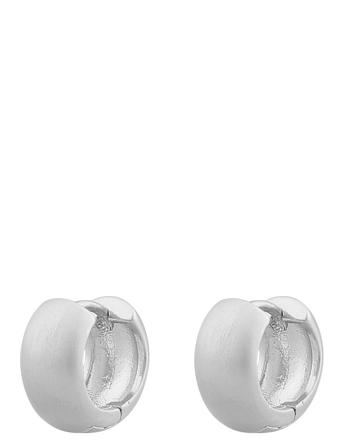 Avenue Small Wide Round Ear Accessories Jewellery Earrings Hoops Sølv SNÖ Of Sweden*Betinget Tilbud