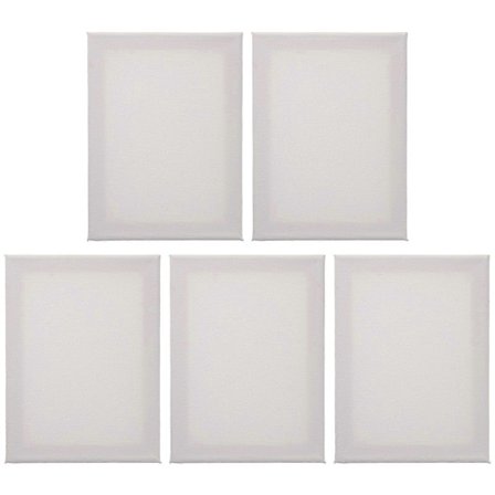 5 st Utspända målardukar tomma målardukar för akryl, olja, akvarellmålning