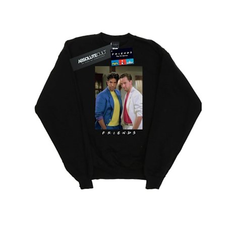 Friends Dam/Damer Ross Och Chandler College Sweatshirt M Svart