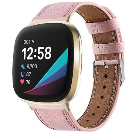För Fitbit Versa 4 / Sense 2 Round Tail äkta watch VST