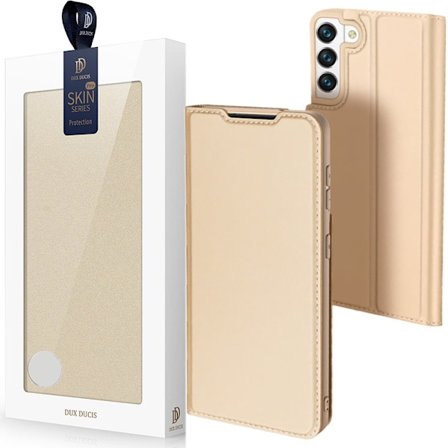 Dux Ducis Skin Pro-deksel med flip for Samsung Galaxy S22 Gold