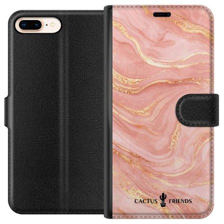 Yhteensopiva Lompakkokotelo Apple Apple iPhone 7 Plus Cactus and Friends – RoseGoldFlow