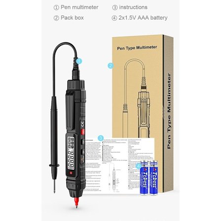 Smart Digital Multimeter Spændingsdetektor Voltmeter Tester