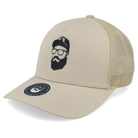 Bearded Man - Beige adjustable Keps - Cap Man Beige Trucker @ Hatstore
