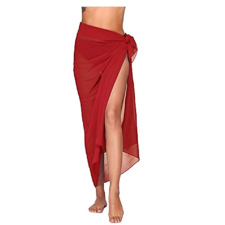 Strand Sarong Pareo Bikini Wrap Kjol Cover Up För Badkläder