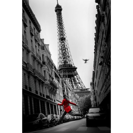 Paris Eiffel Tower - Red Coat